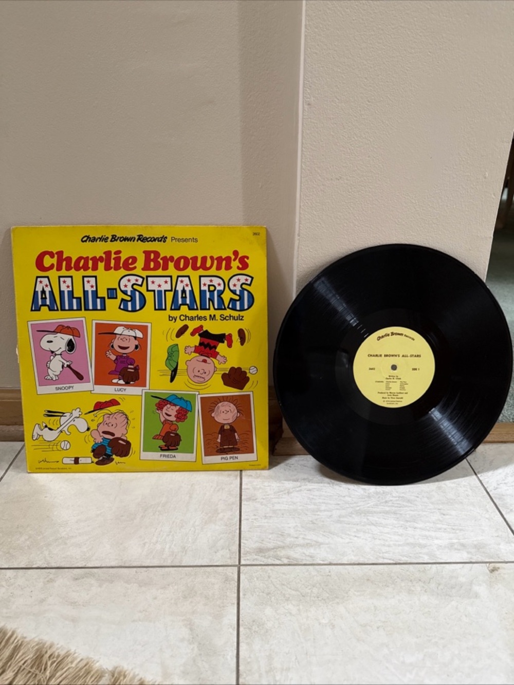 Vintage Charlie Brown All Stars Peanuts Vinyl LP Record Soundtrack 12” Album
